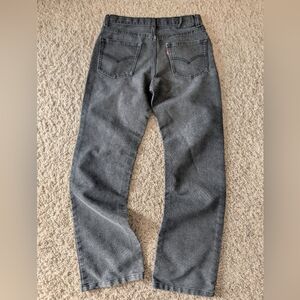 Levi's 514 Black Distressed Straight Fit Women's Jeans Size 29X31 (18Reg)